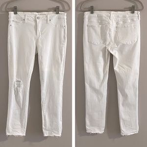 Articles of Society Carly Skinny White Denim Jean Size 30W